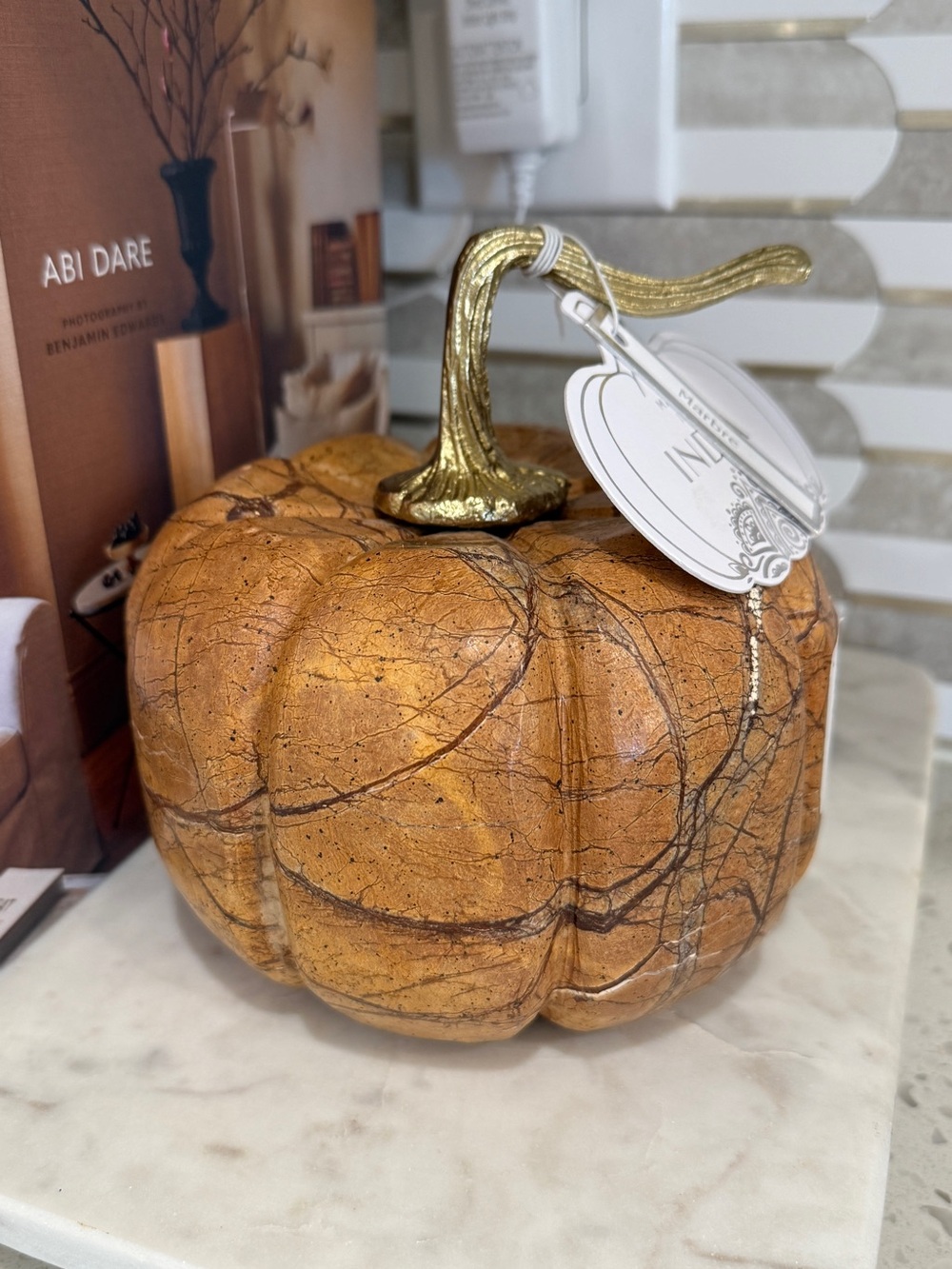 Marble Pumpkin